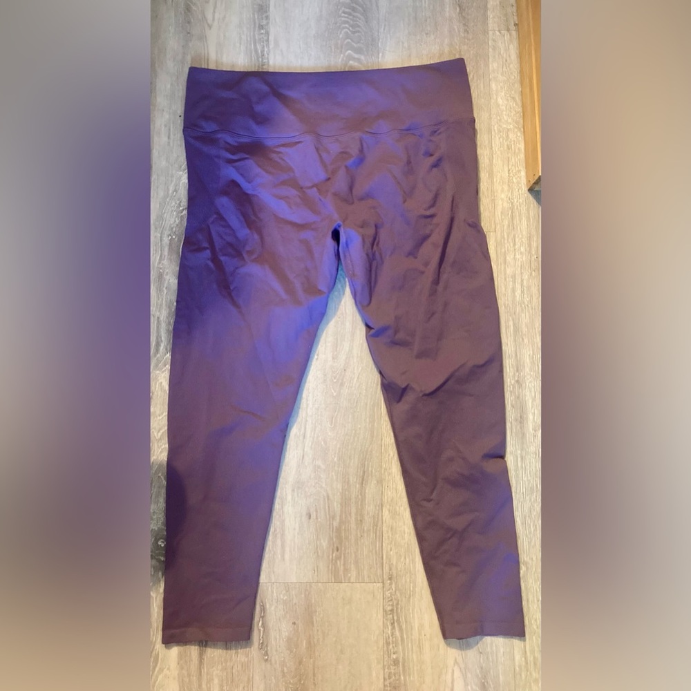 Fabletics Lavender Ribbed High-Waist Leggings 3XL